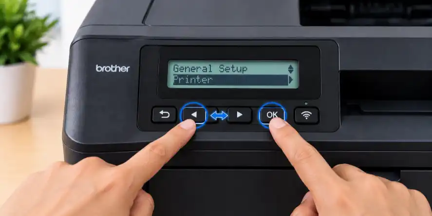 how to reset brother printer
